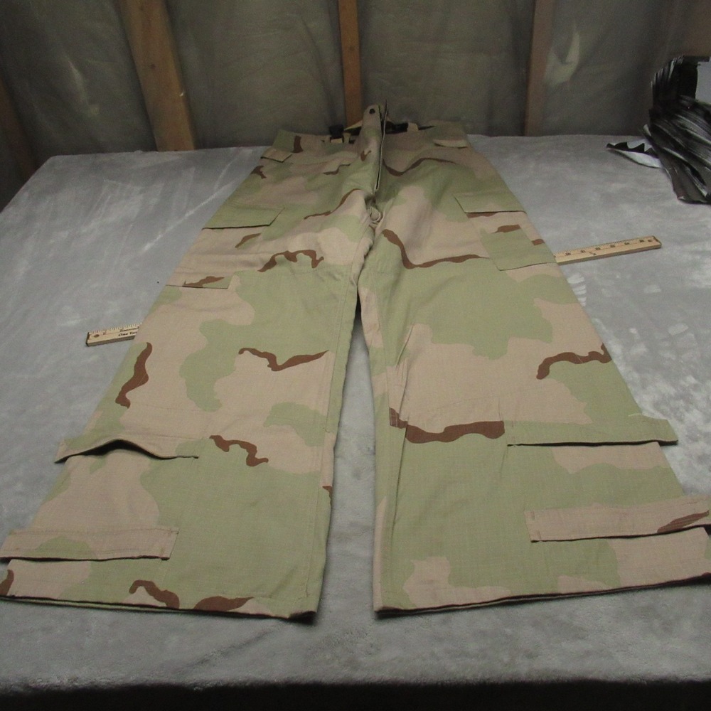 Military Cargo Pants Mens 38 Tan Desert Camo Tactical Army Chemical‎ VTG 38x32